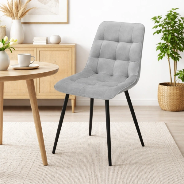 Стул B105 LIGHT GREY VL08 BK
